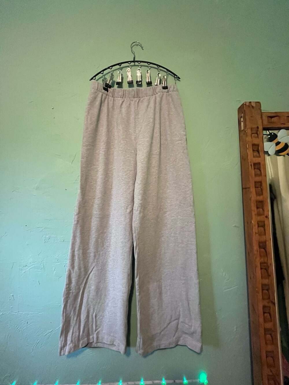 John galt Brandy Melville Wide Leg Sweatpants Grey